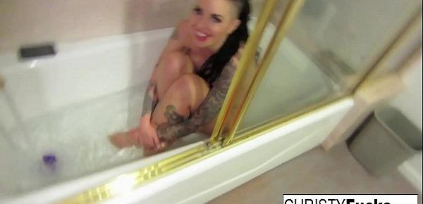  Makeup Room Bath BTS With Sexy Christy Mack